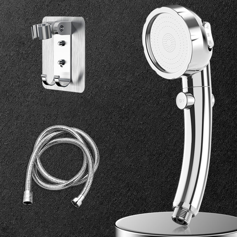 Modern Handheld Shower Head 3 Sprays Metal Round Shower Heads Shower Heads & Hose & Wall pedestal Clearhalo 'Bathroom Remodel & Bathroom Fixtures' 'Home Improvement' 'home_improvement' 'home_improvement_shower_heads' 'Shower Heads' 'shower_heads' 'Showers & Bathtubs Plumbing' 'Showers & Bathtubs' 7012180