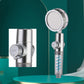 Creative Metal Shower Head Adjustable Water Flow Round Handheld Shower Head Blue Voltage Regulation Clearhalo 'Bathroom Remodel & Bathroom Fixtures' 'Home Improvement' 'home_improvement' 'home_improvement_shower_heads' 'Shower Heads' 'shower_heads' 'Showers & Bathtubs Plumbing' 'Showers & Bathtubs' 7012189