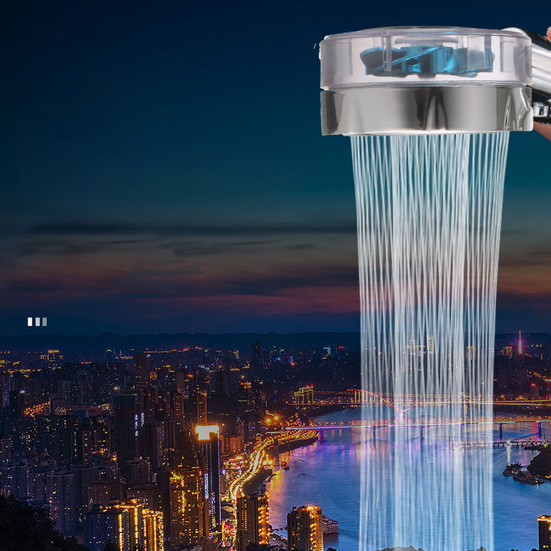 Creative Metal Shower Head Adjustable Water Flow Round Handheld Shower Head Clearhalo 'Bathroom Remodel & Bathroom Fixtures' 'Home Improvement' 'home_improvement' 'home_improvement_shower_heads' 'Shower Heads' 'shower_heads' 'Showers & Bathtubs Plumbing' 'Showers & Bathtubs' 7012195