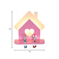 Iron House Placeable Wall Light Sconce Kids LED Pink Wall Lamp Fixture with Loving Heart Pattern in White/3 Color Light Clearhalo 'Wall Lamps & Sconces' 'Wall Lights' Lighting' 702081