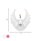 Swan Iron Wall Light Sconce Cartoon White/Pink Finish LED Wall Lamp Fixture with Acrylic Wing in White/Warm Light Clearhalo 'Wall Lamps & Sconces' 'Wall Lights' Lighting' 702086