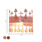 Crown Sconce Light Fixture Cartoon Iron LED Pink/Gold Wall Mount Light with Crystal Drop Deco Clearhalo 'Wall Lamps & Sconces' 'Wall Lights' Lighting' 702123