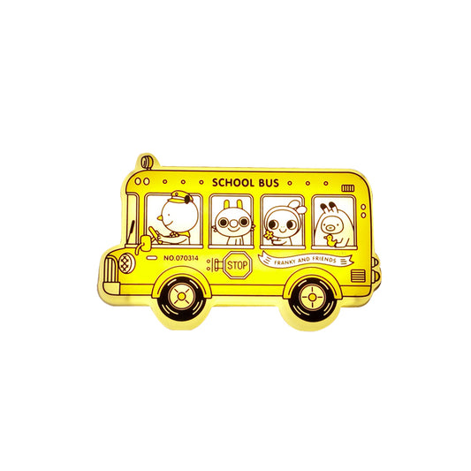 Yellow Bus Shaped Sconce Light Fixture Cartoon LED Plastic Wall Mounted Lamp with Animals Pattern Clearhalo 'Wall Lamps & Sconces' 'Wall Lights' Lighting' 702303