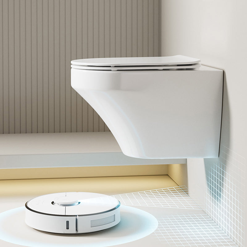 Modern White Ceramic Flush Toilet Wall Mount Toilet Bowl for Washroom Clearhalo 'Bathroom Remodel & Bathroom Fixtures' 'Home Improvement' 'home_improvement' 'home_improvement_toilets' 'Toilets & Bidets' 'Toilets' 7023263