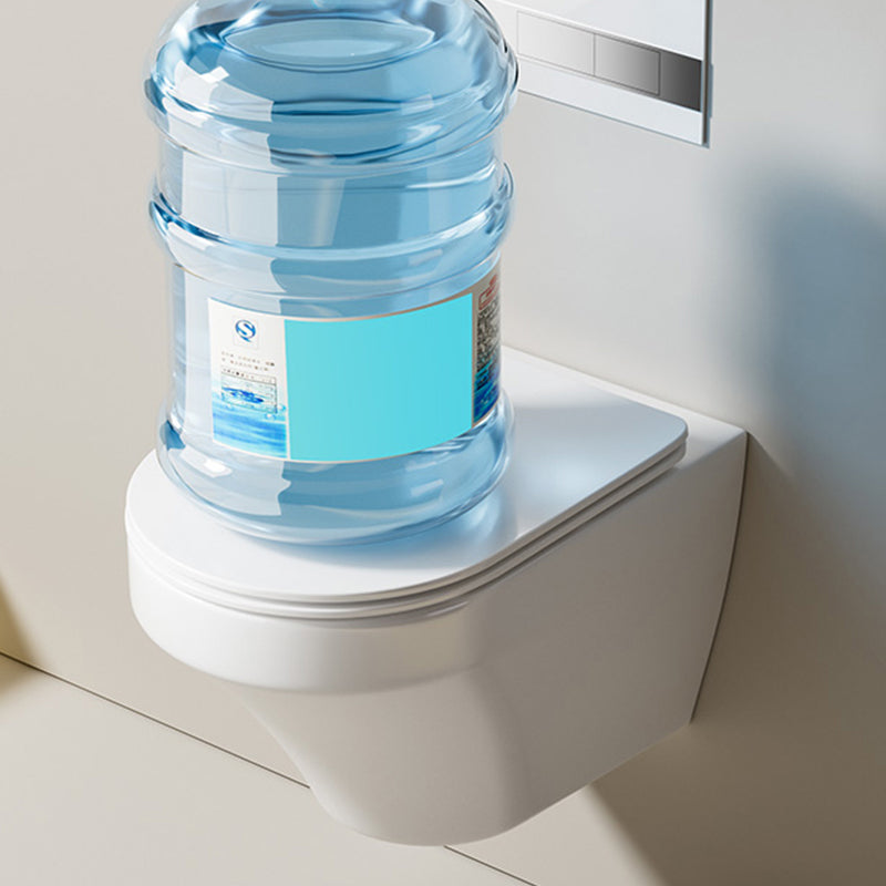 Modern White Ceramic Flush Toilet Wall Mount Toilet Bowl for Washroom Clearhalo 'Bathroom Remodel & Bathroom Fixtures' 'Home Improvement' 'home_improvement' 'home_improvement_toilets' 'Toilets & Bidets' 'Toilets' 7023269