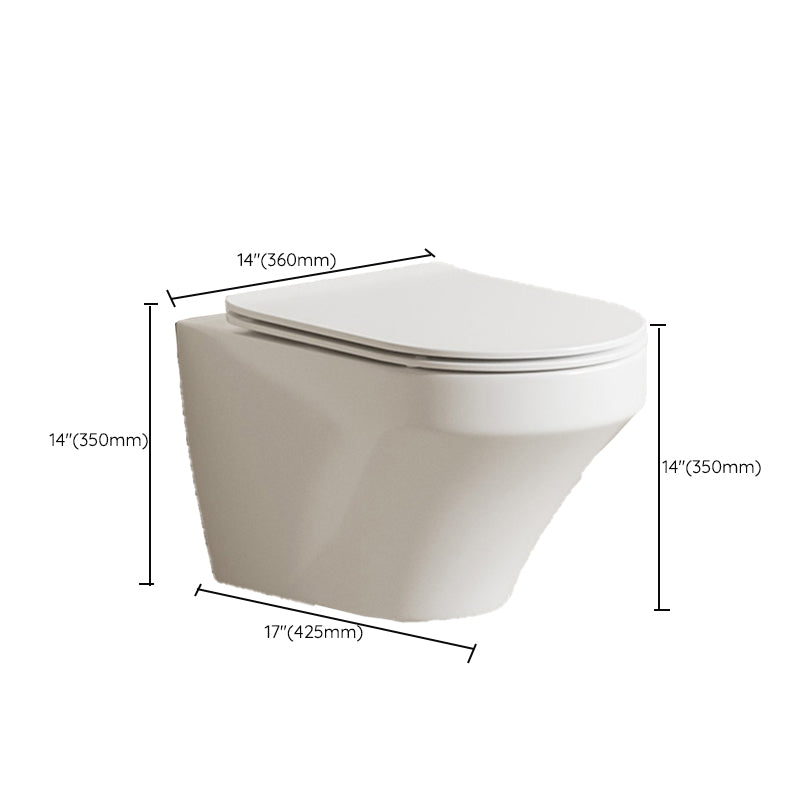 Modern White Ceramic Flush Toilet Wall Mount Toilet Bowl for Washroom Clearhalo 'Bathroom Remodel & Bathroom Fixtures' 'Home Improvement' 'home_improvement' 'home_improvement_toilets' 'Toilets & Bidets' 'Toilets' 7023271
