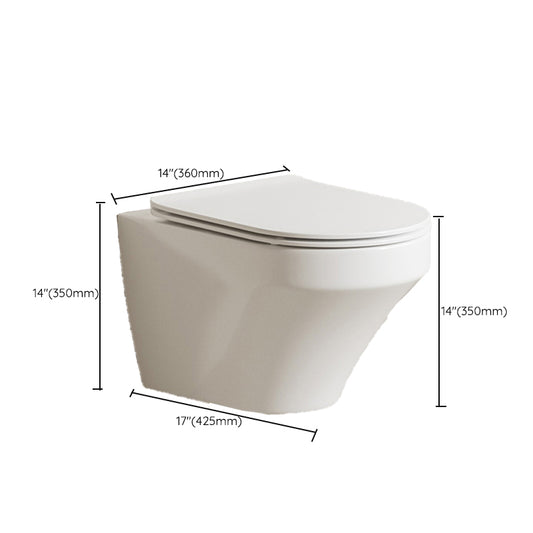 Modern White Ceramic Flush Toilet Wall Mount Toilet Bowl for Washroom Clearhalo 'Bathroom Remodel & Bathroom Fixtures' 'Home Improvement' 'home_improvement' 'home_improvement_toilets' 'Toilets & Bidets' 'Toilets' 7023271
