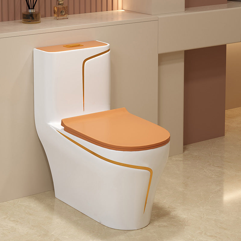 Traditional Orange Ceramic Flush Toilet Floor Mounted Urine Toilet for Washroom White Clearhalo 'Bathroom Remodel & Bathroom Fixtures' 'Home Improvement' 'home_improvement' 'home_improvement_toilets' 'Toilets & Bidets' 'Toilets' 7023291