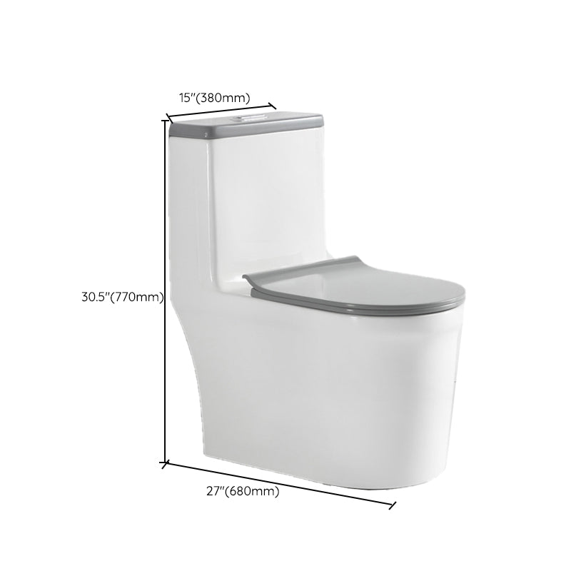 Traditional Gray Ceramic Flush Toilet Floor Mounted Urine Toilet for Washroom Clearhalo 'Bathroom Remodel & Bathroom Fixtures' 'Home Improvement' 'home_improvement' 'home_improvement_toilets' 'Toilets & Bidets' 'Toilets' 7023318
