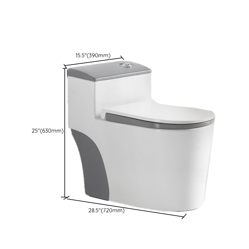 Traditional Gray Ceramic Flush Toilet Floor Mounted Urine Toilet for Washroom Clearhalo 'Bathroom Remodel & Bathroom Fixtures' 'Home Improvement' 'home_improvement' 'home_improvement_toilets' 'Toilets & Bidets' 'Toilets' 7023320