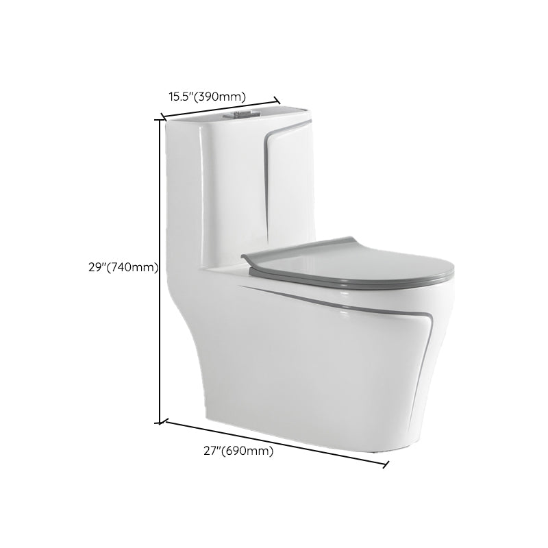 Traditional Gray Ceramic Flush Toilet Floor Mounted Urine Toilet for Washroom Clearhalo 'Bathroom Remodel & Bathroom Fixtures' 'Home Improvement' 'home_improvement' 'home_improvement_toilets' 'Toilets & Bidets' 'Toilets' 7023322