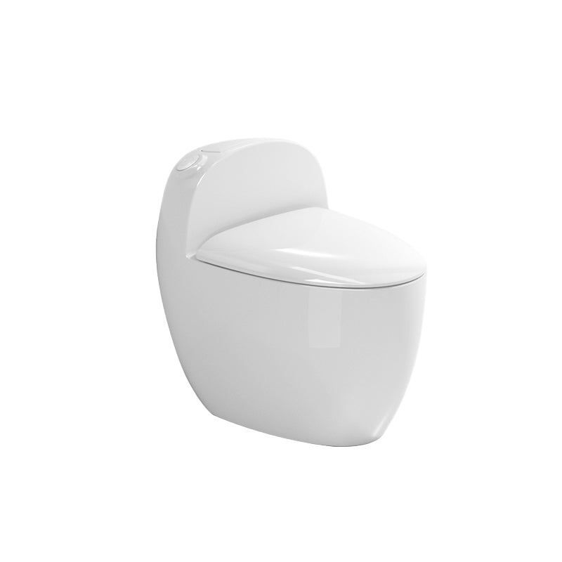 Modern Ceramic Flush Toilet Floor Mounted Urine Toilet with Slow Close Seat for Washroom 17"L x 26"W x 24"H Clearhalo 'Bathroom Remodel & Bathroom Fixtures' 'Home Improvement' 'home_improvement' 'home_improvement_toilets' 'Toilets & Bidets' 'Toilets' 7023344