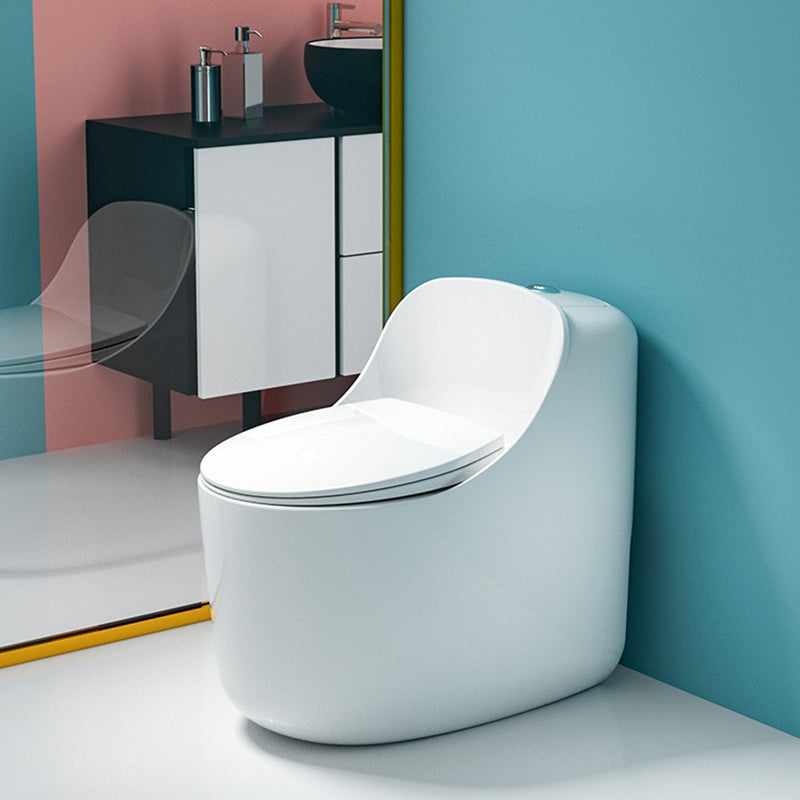 Modern Ceramic Flush Toilet Floor Mounted Urine Toilet with Slow Close Seat for Washroom 16"L x 28"W x 25"H 14" Clearhalo 'Bathroom Remodel & Bathroom Fixtures' 'Home Improvement' 'home_improvement' 'home_improvement_toilets' 'Toilets & Bidets' 'Toilets' 7023346