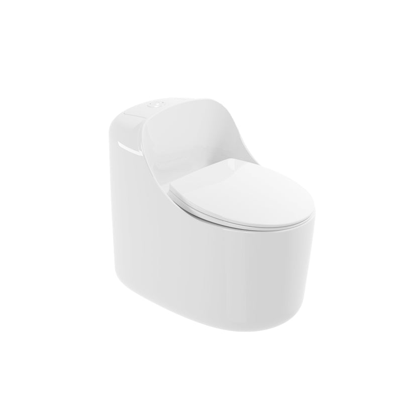 Modern Ceramic Flush Toilet Floor Mounted Urine Toilet with Slow Close Seat for Washroom 16"L x 28"W x 25"H 16" Clearhalo 'Bathroom Remodel & Bathroom Fixtures' 'Home Improvement' 'home_improvement' 'home_improvement_toilets' 'Toilets & Bidets' 'Toilets' 7023349