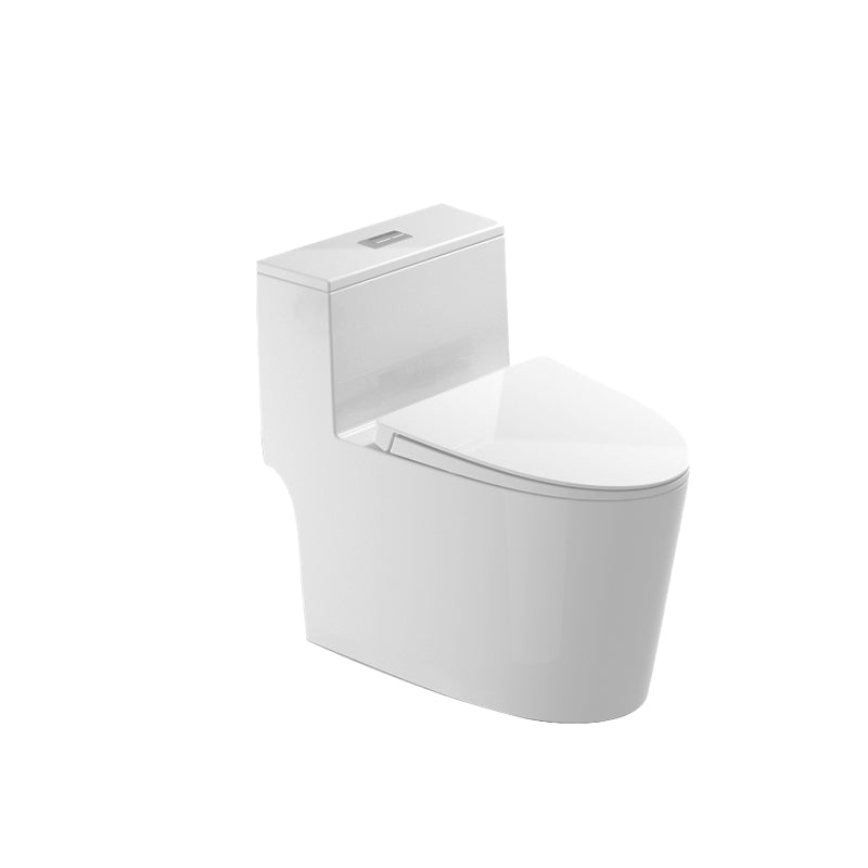Modern Ceramic Flush Toilet Floor Mounted Urine Toilet with Slow Close Seat for Washroom Clearhalo 'Bathroom Remodel & Bathroom Fixtures' 'Home Improvement' 'home_improvement' 'home_improvement_toilets' 'Toilets & Bidets' 'Toilets' 7023352
