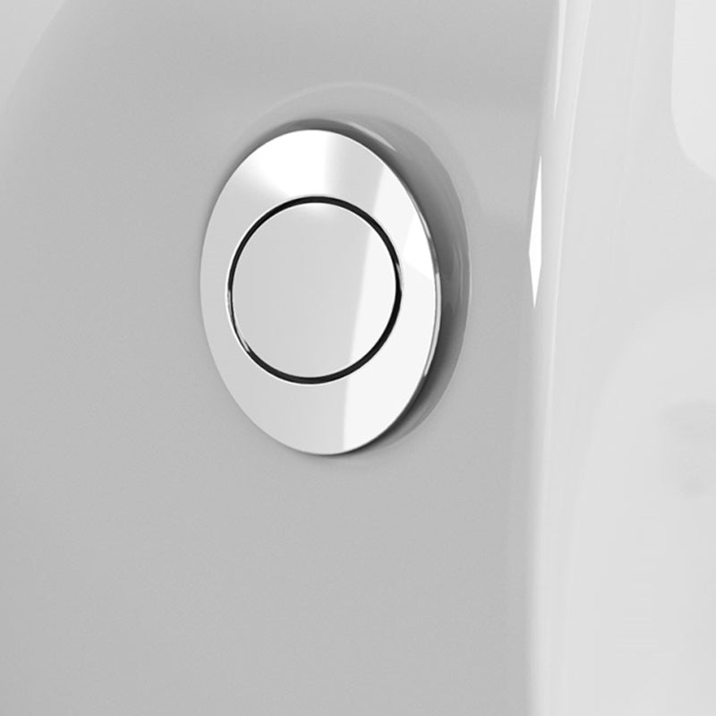 Modern Ceramic Flush Toilet Floor Mounted Urine Toilet with Slow Close Seat for Washroom Clearhalo 'Bathroom Remodel & Bathroom Fixtures' 'Home Improvement' 'home_improvement' 'home_improvement_toilets' 'Toilets & Bidets' 'Toilets' 7023354