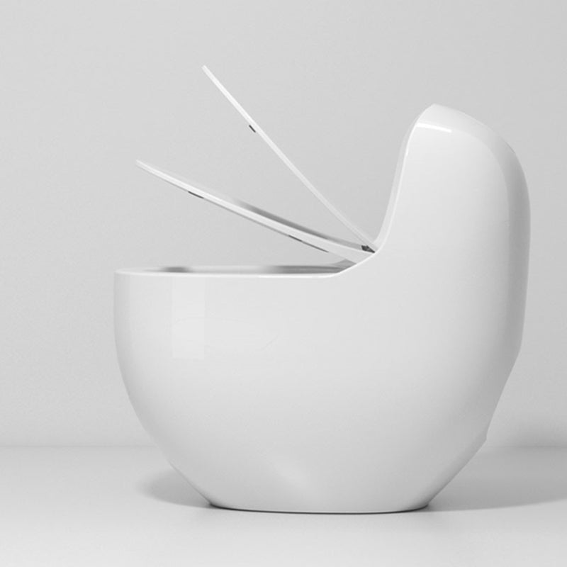 Modern Ceramic Flush Toilet Floor Mounted Urine Toilet with Slow Close Seat for Washroom Clearhalo 'Bathroom Remodel & Bathroom Fixtures' 'Home Improvement' 'home_improvement' 'home_improvement_toilets' 'Toilets & Bidets' 'Toilets' 7023356