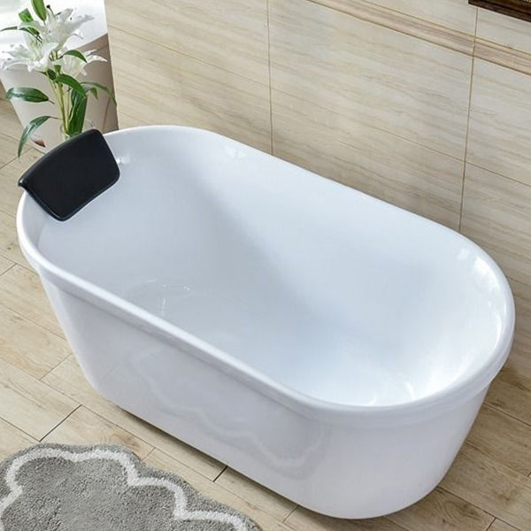 Acrylic Soaking Bathtub Antique Finish Roll Top Oval Bath Tub Clearhalo 'Bathroom Remodel & Bathroom Fixtures' 'Bathtubs' 'Home Improvement' 'home_improvement' 'home_improvement_bathtubs' 'Showers & Bathtubs' 7023535
