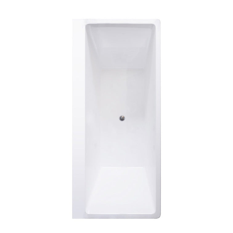 Acrylic Modern Bathtub White Drop-in Rectangular Soaking Bath Clearhalo 'Bathroom Remodel & Bathroom Fixtures' 'Bathtubs' 'Home Improvement' 'home_improvement' 'home_improvement_bathtubs' 'Showers & Bathtubs' 7023562