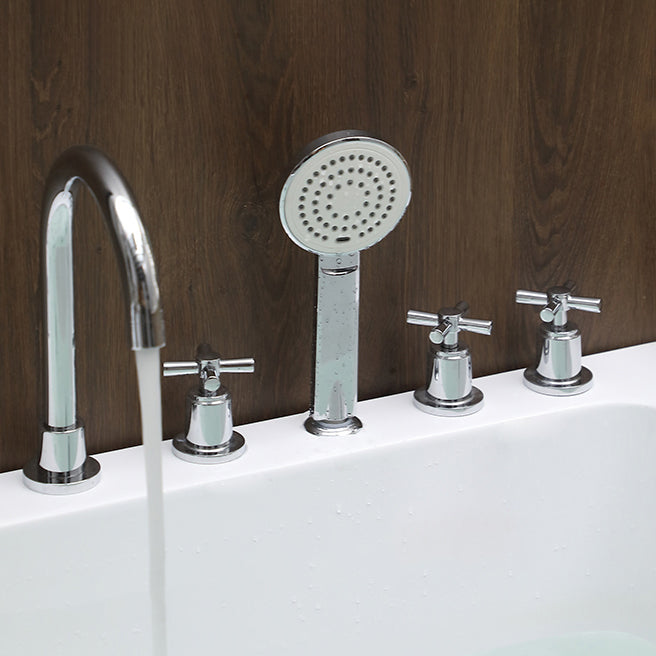 Acrylic Soaking Bathtub Antique Finish Drop-in Back to Wall Bath Tub Clearhalo 'Bathroom Remodel & Bathroom Fixtures' 'Bathtubs' 'Home Improvement' 'home_improvement' 'home_improvement_bathtubs' 'Showers & Bathtubs' 7023599