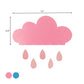 Rain Cloud Shape Sconce Light Cartoon Acrylic LED Bedside Wall Mount Lamp Fixture in Blue/Pink Clearhalo 'Wall Lamps & Sconces' 'Wall Lights' Lighting' 702377