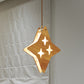 Wood Dual Star/Moon Panel Pendant Light Cartoon 1 Light Suspension Lamp in Beige for Restaurant Clearhalo 'Ceiling Lights' 'Pendant Lights' 'Pendants' Lighting' 702443