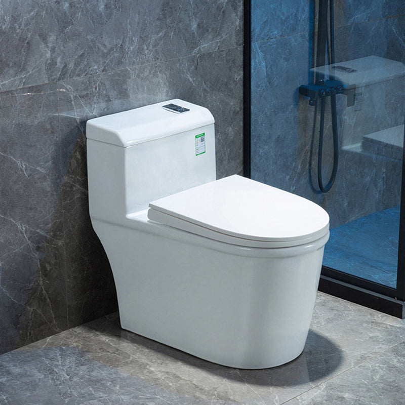 Modern Ceramic White Flush Toilet Floor Mounted Urine Toilet for Washroom 15.6"L x 28"W x 26"H 12" Clearhalo 'Bathroom Remodel & Bathroom Fixtures' 'Home Improvement' 'home_improvement' 'home_improvement_toilets' 'Toilets & Bidets' 'Toilets' 7025150
