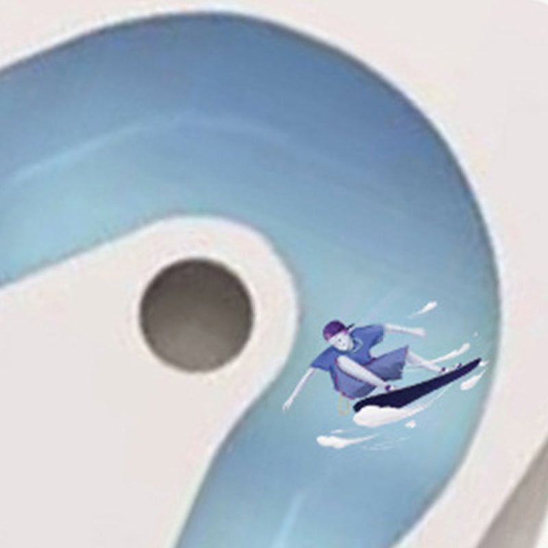 Modern Ceramic White Flush Toilet Floor Mounted Urine Toilet for Washroom Clearhalo 'Bathroom Remodel & Bathroom Fixtures' 'Home Improvement' 'home_improvement' 'home_improvement_toilets' 'Toilets & Bidets' 'Toilets' 7025161