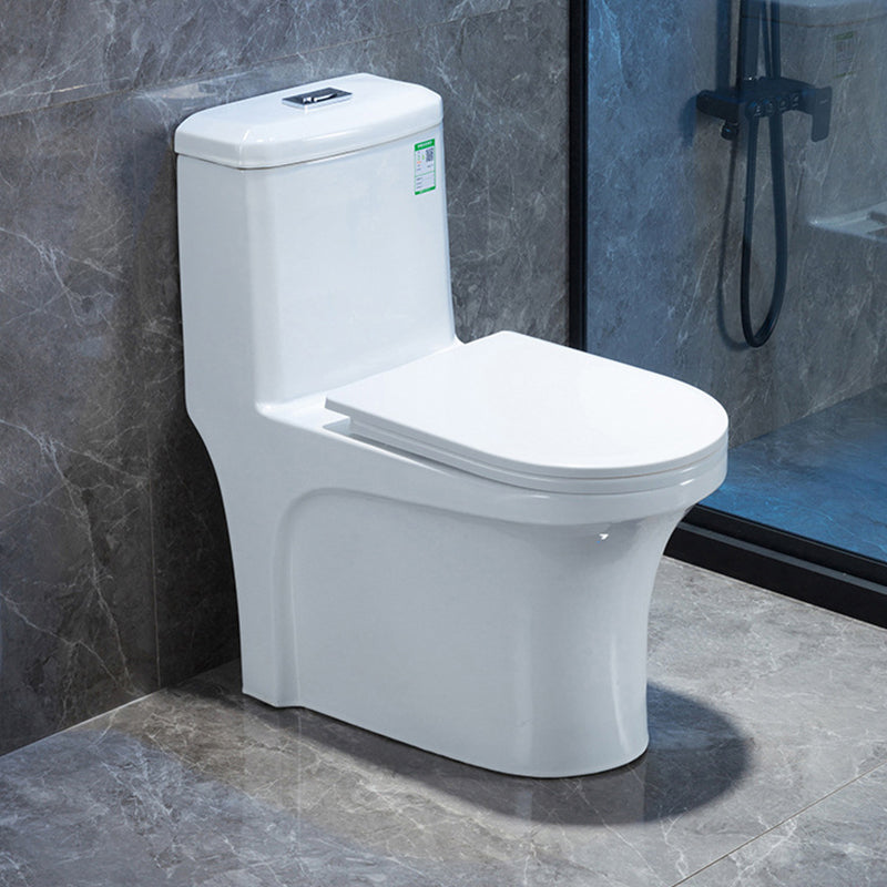 Modern Ceramic White Flush Toilet Floor Mounted Urine Toilet for Washroom 14"L x 26"W x 30"H Clearhalo 'Bathroom Remodel & Bathroom Fixtures' 'Home Improvement' 'home_improvement' 'home_improvement_toilets' 'Toilets & Bidets' 'Toilets' 7025164