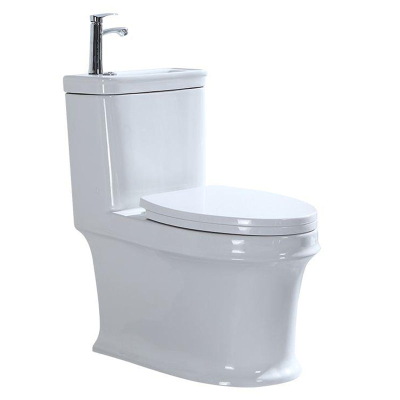 Contemporary One Piece Flush Toilet Seat Included Urine Toilet for Bathroom Clearhalo 'Bathroom Remodel & Bathroom Fixtures' 'Home Improvement' 'home_improvement' 'home_improvement_toilets' 'Toilets & Bidets' 'Toilets' 7025180