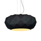 Contemporary Diamond Drop Pendant Light Metallic 1 Bulb Dining Room Ceiling Lamp with Drum Design in Black Clearhalo 'Ceiling Lights' 'Modern Pendants' 'Modern' 'Pendant Lights' 'Pendants' Lighting' 702524