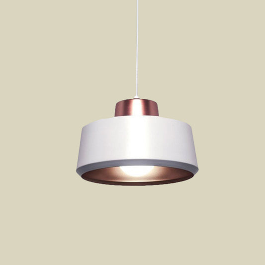 Modern Nordic Circle Hanging Ceiling Light Metal 1-Light Dining Room Pendant in White Clearhalo 'Ceiling Lights' 'Modern Pendants' 'Modern' 'Pendant Lights' 'Pendants' Lighting' 702535
