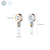 Reversible Round Shower Head 3 Sprays Adjustable Water Flow Handheld Shower Head Clearhalo 'Bathroom Remodel & Bathroom Fixtures' 'Home Improvement' 'home_improvement' 'home_improvement_shower_heads' 'Shower Heads' 'shower_heads' 'Showers & Bathtubs Plumbing' 'Showers & Bathtubs' 7031369