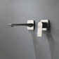 Metal Wall Mounted Bathroom Faucet Modern Widespread Sink Faucet Grey Clearhalo 'Bathroom Remodel & Bathroom Fixtures' 'Bathroom Sink Faucets' 'Bathroom Sinks & Faucet Components' 'bathroom_sink_faucets' 'Home Improvement' 'home_improvement' 'home_improvement_bathroom_sink_faucets' 7031431