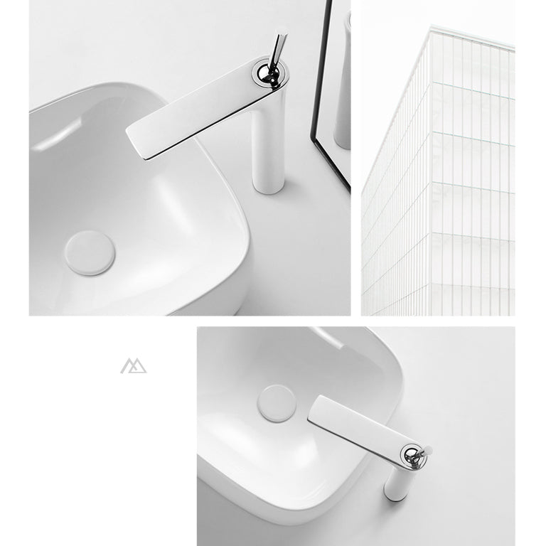 Modern Style Bathroom Sink Faucet with 1-Handle Brass Sink Faucet Clearhalo 'Bathroom Remodel & Bathroom Fixtures' 'Bathroom Sink Faucets' 'Bathroom Sinks & Faucet Components' 'bathroom_sink_faucets' 'Home Improvement' 'home_improvement' 'home_improvement_bathroom_sink_faucets' 7031451