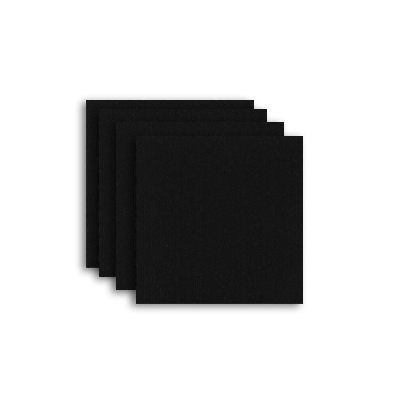 Carpet Tile Fade Resistant Non-Skid Solid Color Self Peel and Stick Carpet Tiles Black Clearhalo 'Carpet Tiles & Carpet Squares' 'carpet_tiles_carpet_squares' 'Flooring 'Home Improvement' 'home_improvement' 'home_improvement_carpet_tiles_carpet_squares' Walls and Ceiling' 7031635