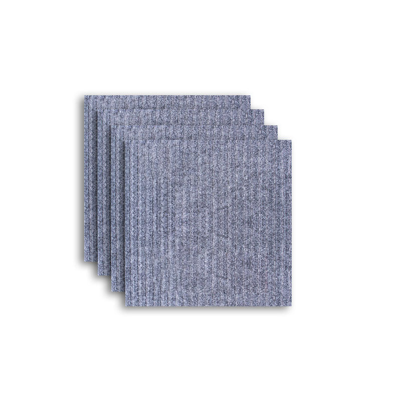 Carpet Tile Fade Resistant Non-Skid Solid Color Self Peel and Stick Carpet Tiles Grey Clearhalo 'Carpet Tiles & Carpet Squares' 'carpet_tiles_carpet_squares' 'Flooring 'Home Improvement' 'home_improvement' 'home_improvement_carpet_tiles_carpet_squares' Walls and Ceiling' 7031636