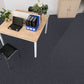 Carpet Tile Fade Resistant Non-Skid Solid Color Loose Lay Carpet Tiles Dining Room Black Clearhalo 'Carpet Tiles & Carpet Squares' 'carpet_tiles_carpet_squares' 'Flooring 'Home Improvement' 'home_improvement' 'home_improvement_carpet_tiles_carpet_squares' Walls and Ceiling' 7031650