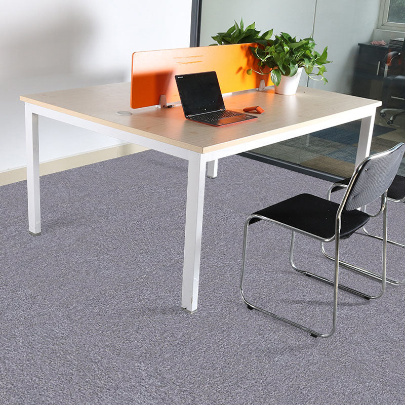 Carpet Tile Fade Resistant Non-Skid Solid Color Loose Lay Carpet Tiles Dining Room Grey Clearhalo 'Carpet Tiles & Carpet Squares' 'carpet_tiles_carpet_squares' 'Flooring 'Home Improvement' 'home_improvement' 'home_improvement_carpet_tiles_carpet_squares' Walls and Ceiling' 7031654