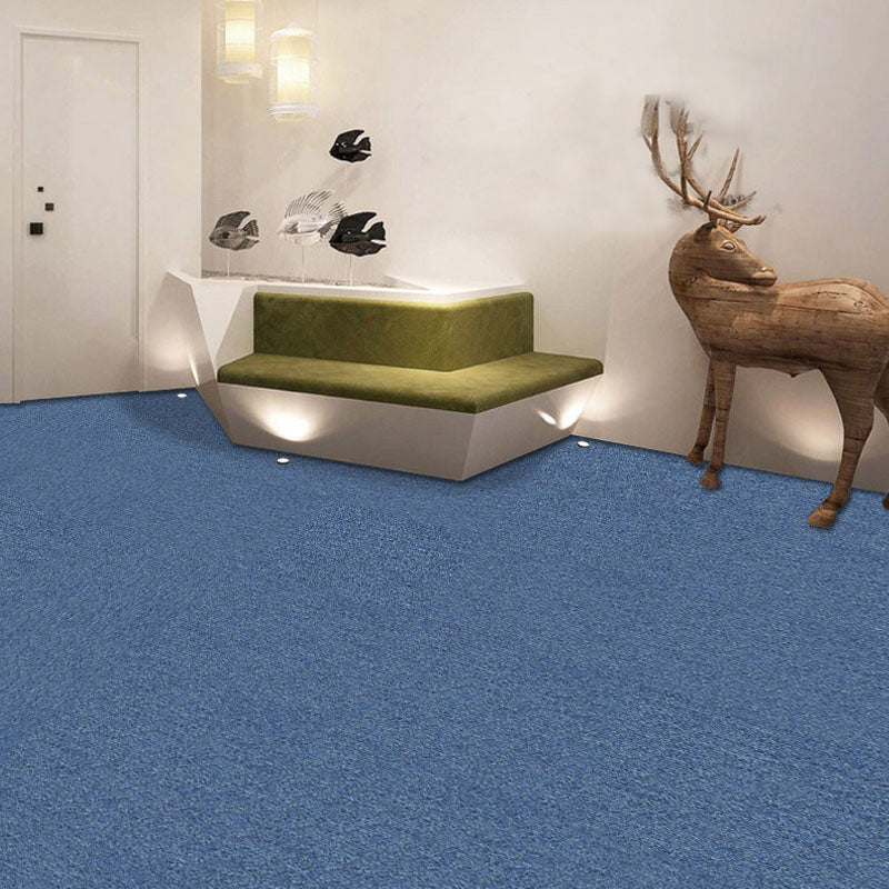 Carpet Tile Fade Resistant Non-Skid Solid Color Loose Lay Carpet Tiles Dining Room Light Blue Clearhalo 'Carpet Tiles & Carpet Squares' 'carpet_tiles_carpet_squares' 'Flooring 'Home Improvement' 'home_improvement' 'home_improvement_carpet_tiles_carpet_squares' Walls and Ceiling' 7031666
