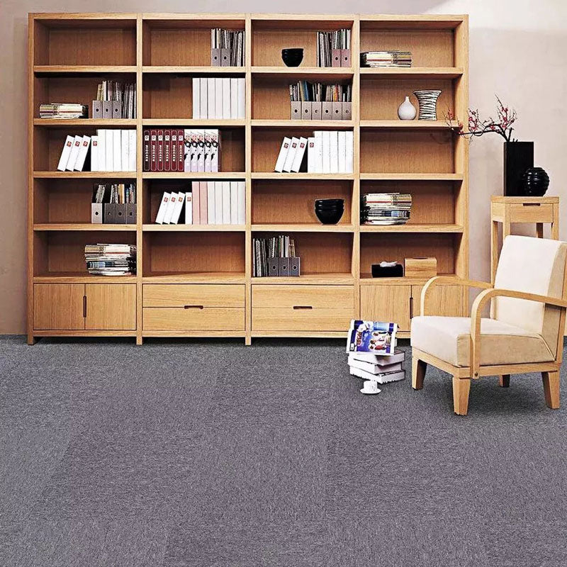 Carpet Tile Fade Resistant Non-Skid Solid Color Loose Lay Carpet Tiles Dining Room Taupe Clearhalo 'Carpet Tiles & Carpet Squares' 'carpet_tiles_carpet_squares' 'Flooring 'Home Improvement' 'home_improvement' 'home_improvement_carpet_tiles_carpet_squares' Walls and Ceiling' 7031679