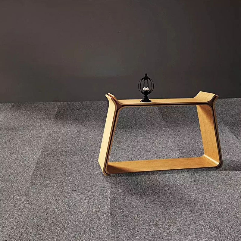 Carpet Tile Fade Resistant Non-Skid Solid Color Loose Lay Carpet Tiles Dining Room Gray Coffee Clearhalo 'Carpet Tiles & Carpet Squares' 'carpet_tiles_carpet_squares' 'Flooring 'Home Improvement' 'home_improvement' 'home_improvement_carpet_tiles_carpet_squares' Walls and Ceiling' 7031682