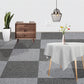 Carpet Tile Fade Resistant Non-Skid Solid Color Loose Lay Carpet Tiles Dining Room Dark Gray-White Clearhalo 'Carpet Tiles & Carpet Squares' 'carpet_tiles_carpet_squares' 'Flooring 'Home Improvement' 'home_improvement' 'home_improvement_carpet_tiles_carpet_squares' Walls and Ceiling' 7031685