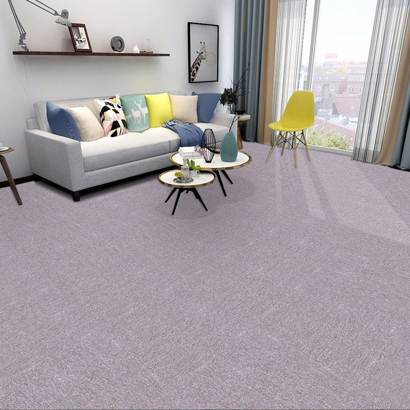 Carpet Tile Fade Resistant Non-Skid Solid Color Loose Lay Carpet Tiles Dining Room Mauve Clearhalo 'Carpet Tiles & Carpet Squares' 'carpet_tiles_carpet_squares' 'Flooring 'Home Improvement' 'home_improvement' 'home_improvement_carpet_tiles_carpet_squares' Walls and Ceiling' 7031692
