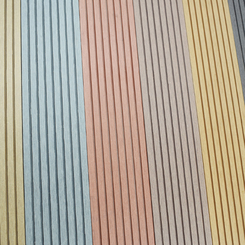 Outdoor Floor Patio Stripe Composite Wooden Water-resistant Deck Plank Clearhalo 'Home Improvement' 'home_improvement' 'home_improvement_outdoor_deck_tiles_planks' 'Outdoor Deck Tiles & Planks' 'Outdoor Flooring & Tile' 'Outdoor Remodel' 'outdoor_deck_tiles_planks' 7031697