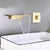 Modern Fixed Bathroom Faucet Wall Mounted Metal Tub Faucet Trim Gold Clearhalo 'Bathroom Remodel & Bathroom Fixtures' 'Bathtub Faucets' 'bathtub_faucets' 'Home Improvement' 'home_improvement' 'home_improvement_bathtub_faucets' 7031733