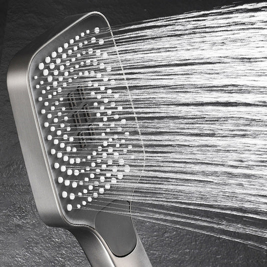 Adjustable Spray Pattern Shower System Brass Wall Mounted Shower Combo Clearhalo 'Bathroom Remodel & Bathroom Fixtures' 'Home Improvement' 'home_improvement' 'home_improvement_shower_faucets' 'Shower Faucets & Systems' 'shower_faucets' 'Showers & Bathtubs Plumbing' 'Showers & Bathtubs' 7031834