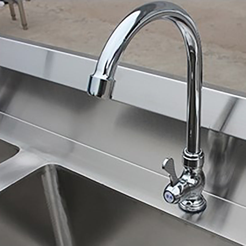 Stainless Steel Kitchen Sink Freestanding Kitchen Sink with Faucet Included Clearhalo 'Home Improvement' 'home_improvement' 'home_improvement_kitchen_sinks' 'Kitchen Remodel & Kitchen Fixtures' 'Kitchen Sinks & Faucet Components' 'Kitchen Sinks' 'kitchen_sinks' 7031991