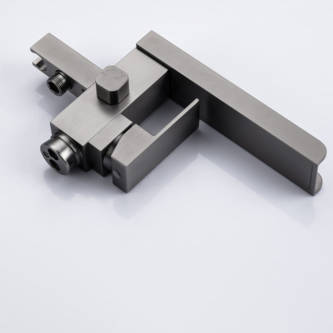 Floor Mounted Metal Freestanding Tub Filler One Handle Waterfall Freestanding Faucet Clearhalo 'Bathroom Remodel & Bathroom Fixtures' 'Bathtub Faucets' 'bathtub_faucets' 'Home Improvement' 'home_improvement' 'home_improvement_bathtub_faucets' 7032262