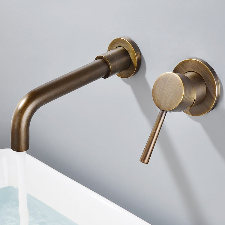 Modern Brass Roman Tub Faucet with 1 Lever Handles Tub Faucet Bronze Common Valve Fixed Clearhalo 'Bathroom Remodel & Bathroom Fixtures' 'Bathtub Faucets' 'bathtub_faucets' 'Home Improvement' 'home_improvement' 'home_improvement_bathtub_faucets' 7032270